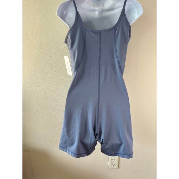 Yogalicious Lux Illusion Ribbed Lotus Short Romper in “Tempest”, size L, NWT! - Picture 3 of 8